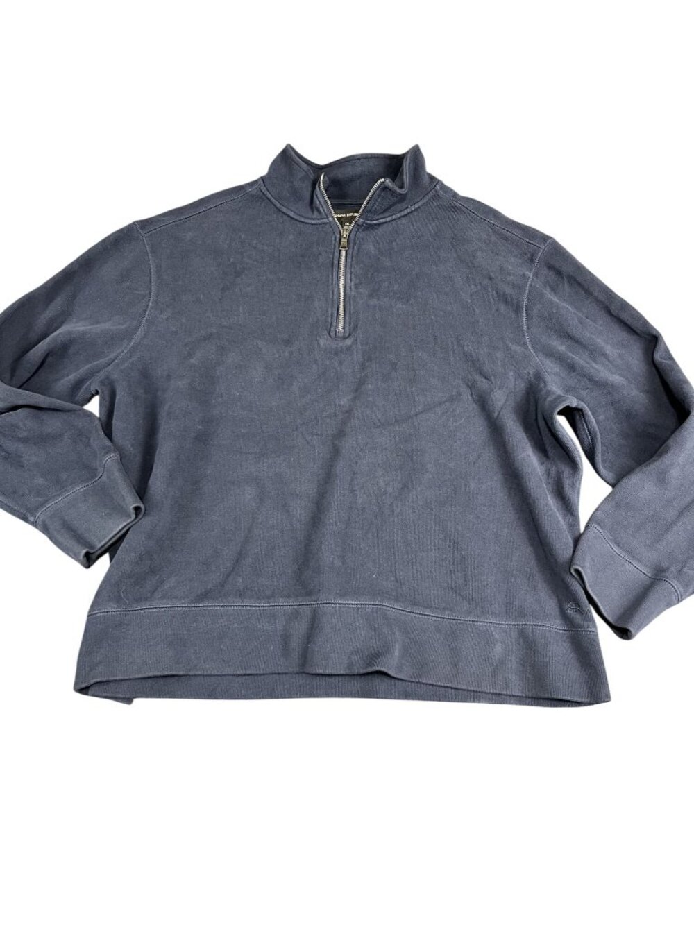 Banana Republic Mens Blue Half-Zip Pullover Sweatshirt XXL